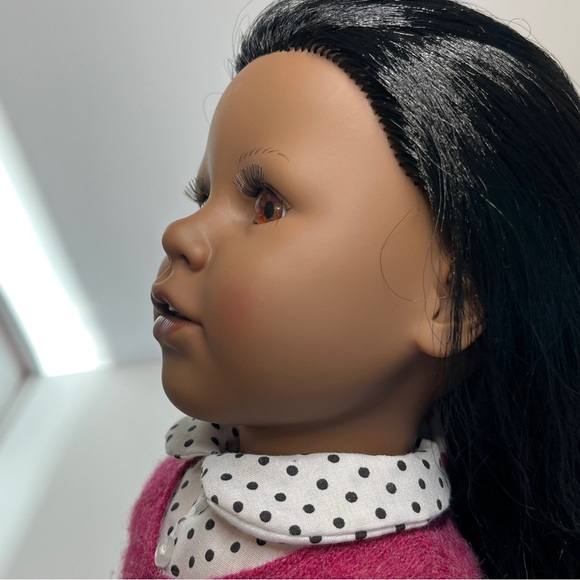 Vintage Lotus Onda 18" Doll Redressed African American AA Black Hair Brown Eyes - Picture 3 of 16